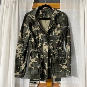 Camo Drawstring Jacket
